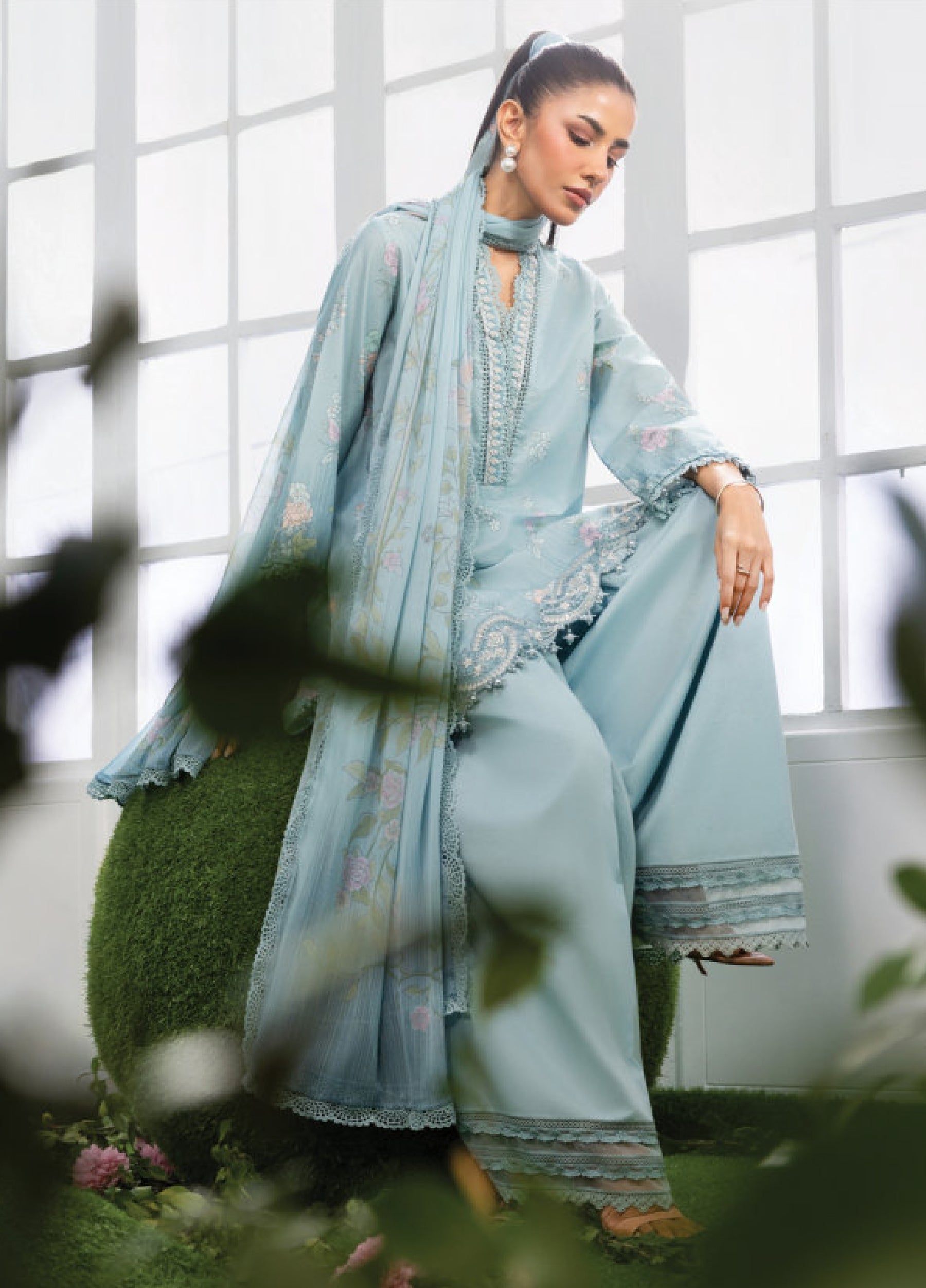 MB-CUSV14-02B | Maria B M.Basic | Dreamscape Lawn Eid Collection 2026