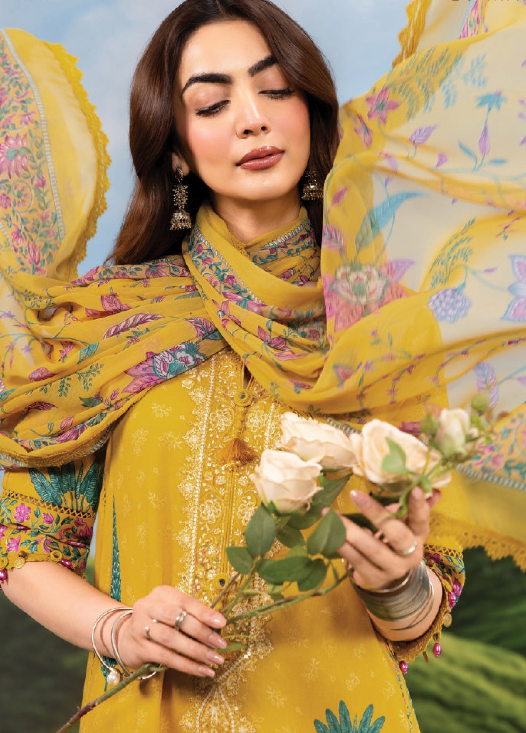 MB-CUSV14-03A | Maria B M.Basic | Dreamscape Lawn Eid Collection 2026