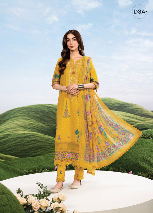 MB-CUSV14-03A | Maria B M.Basic | Dreamscape Lawn Eid Collection 2026