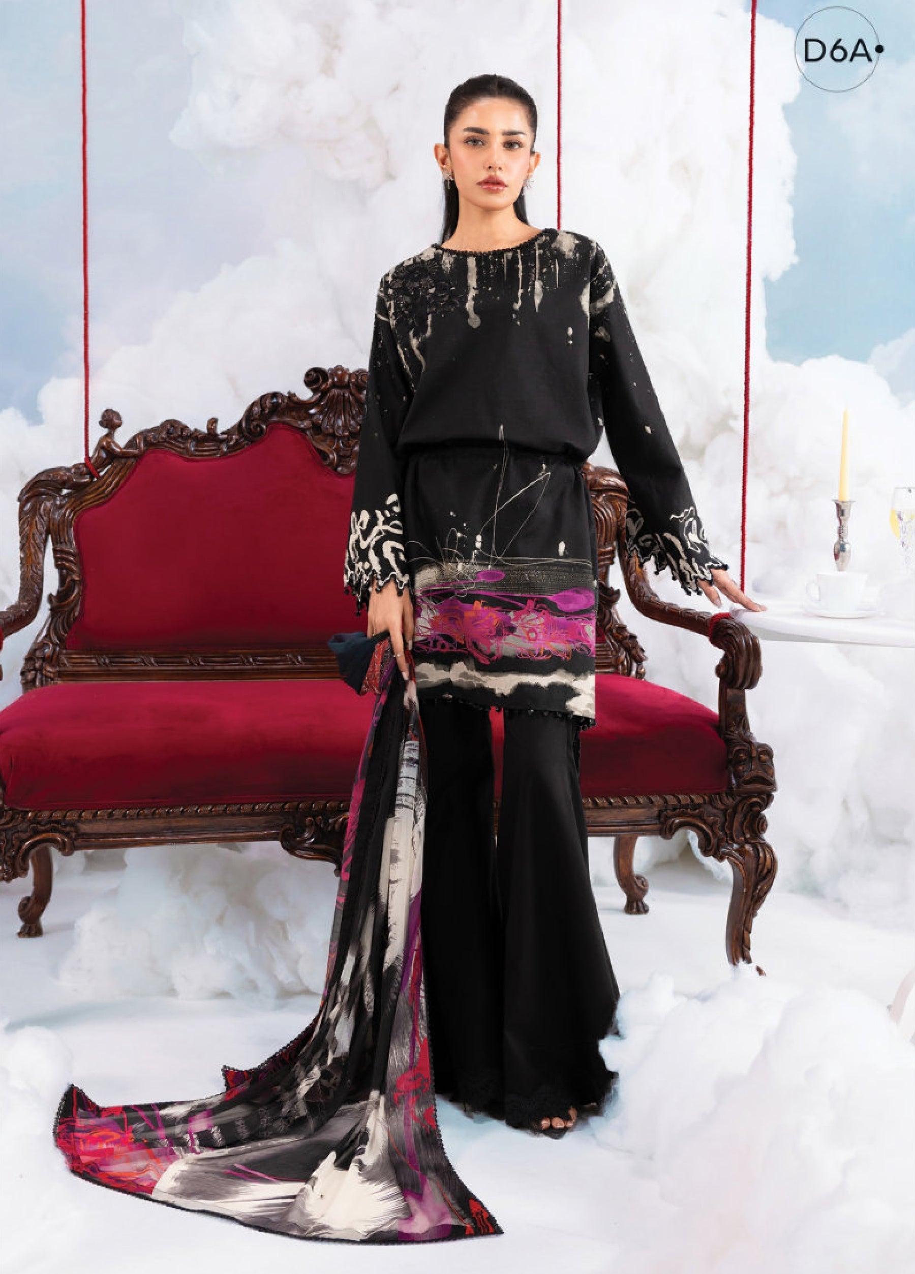 MB-CUSV14-06A | Maria B M.Basic | Dreamscape Lawn Eid Collection 2026