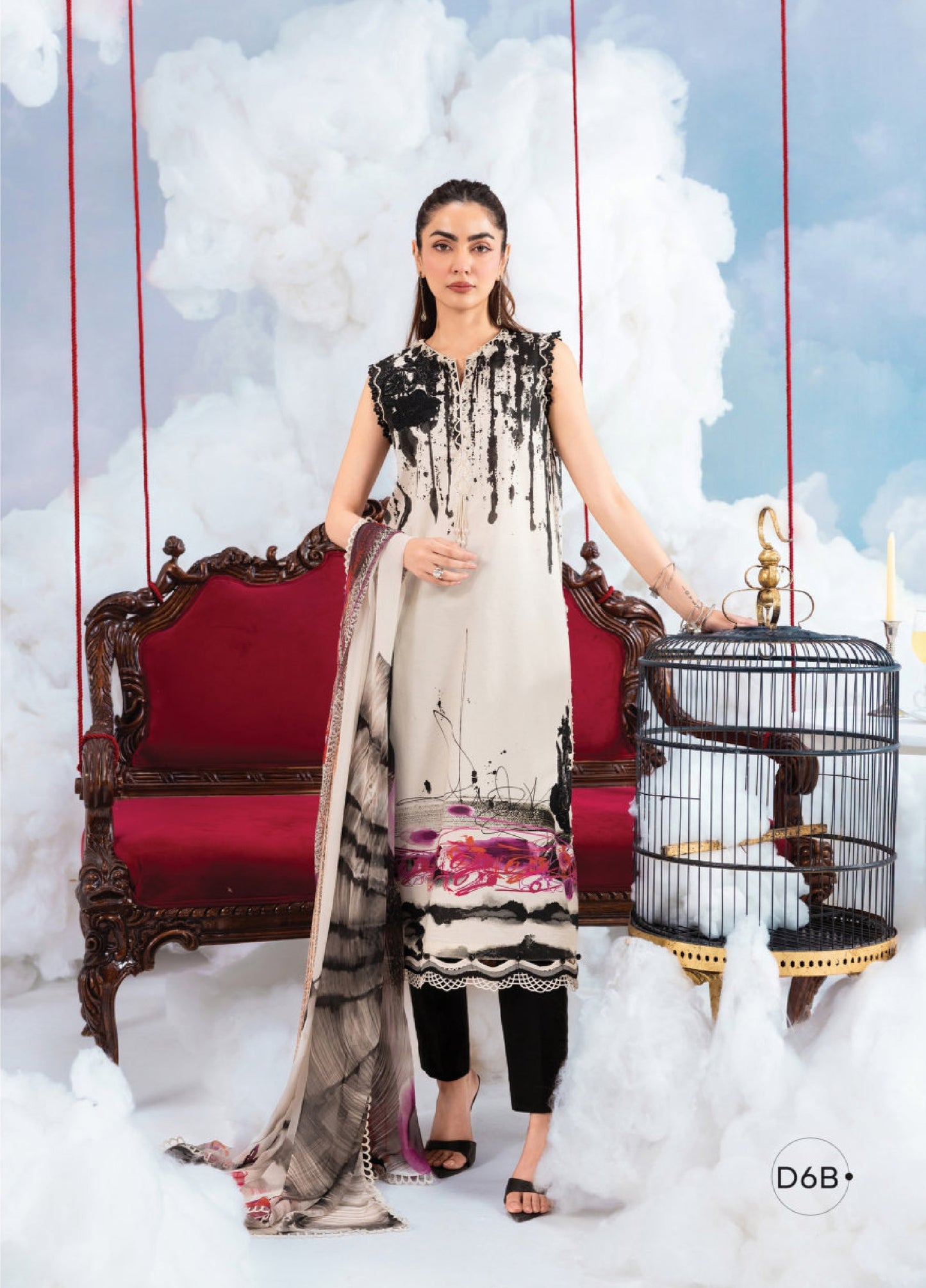 MB-CUSV14-06B | Maria B M.Basic | Dreamscape Lawn Eid Collection 2026