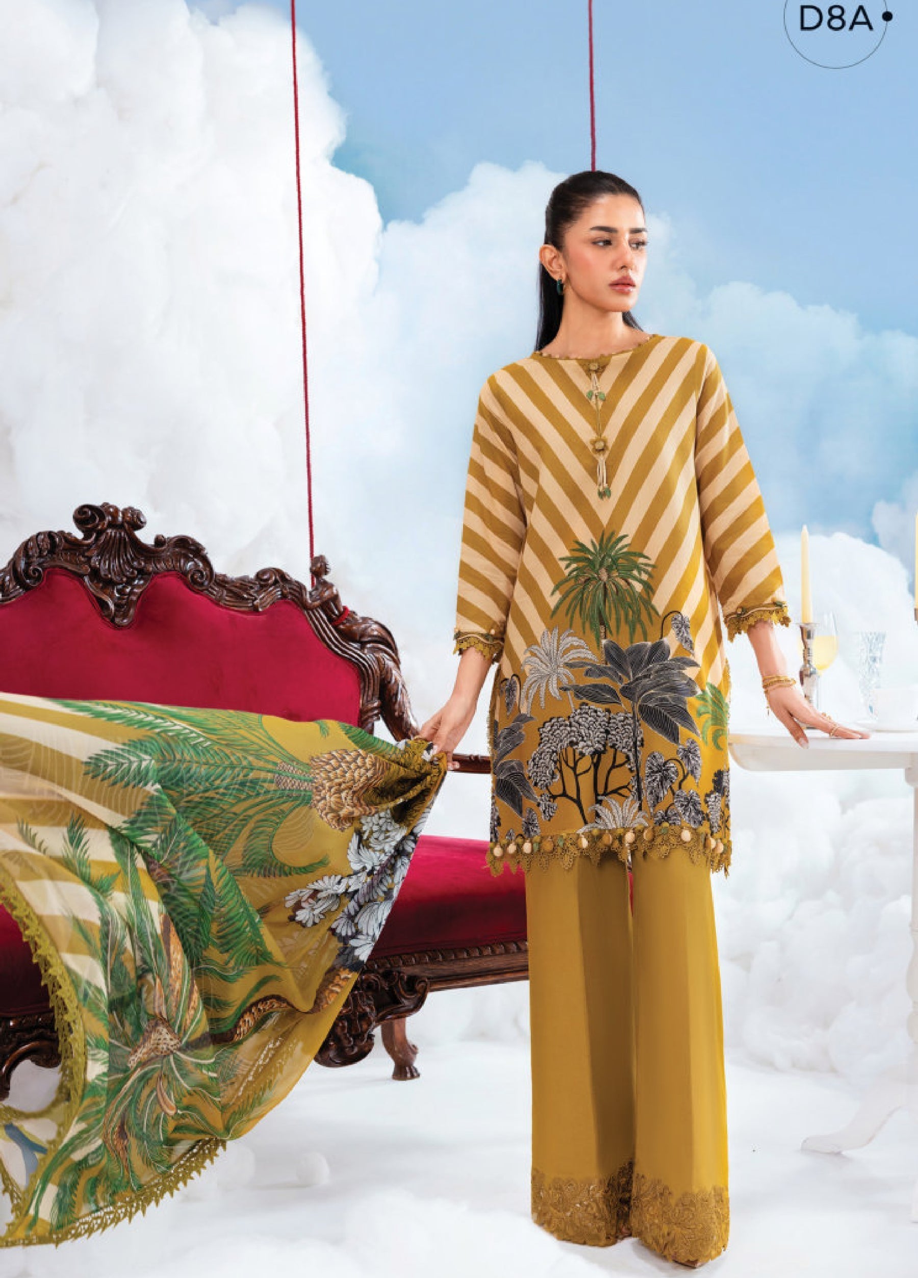MB-CUSV14-07B | Maria B M.Basic | Dreamscape Lawn Eid Collection 2026