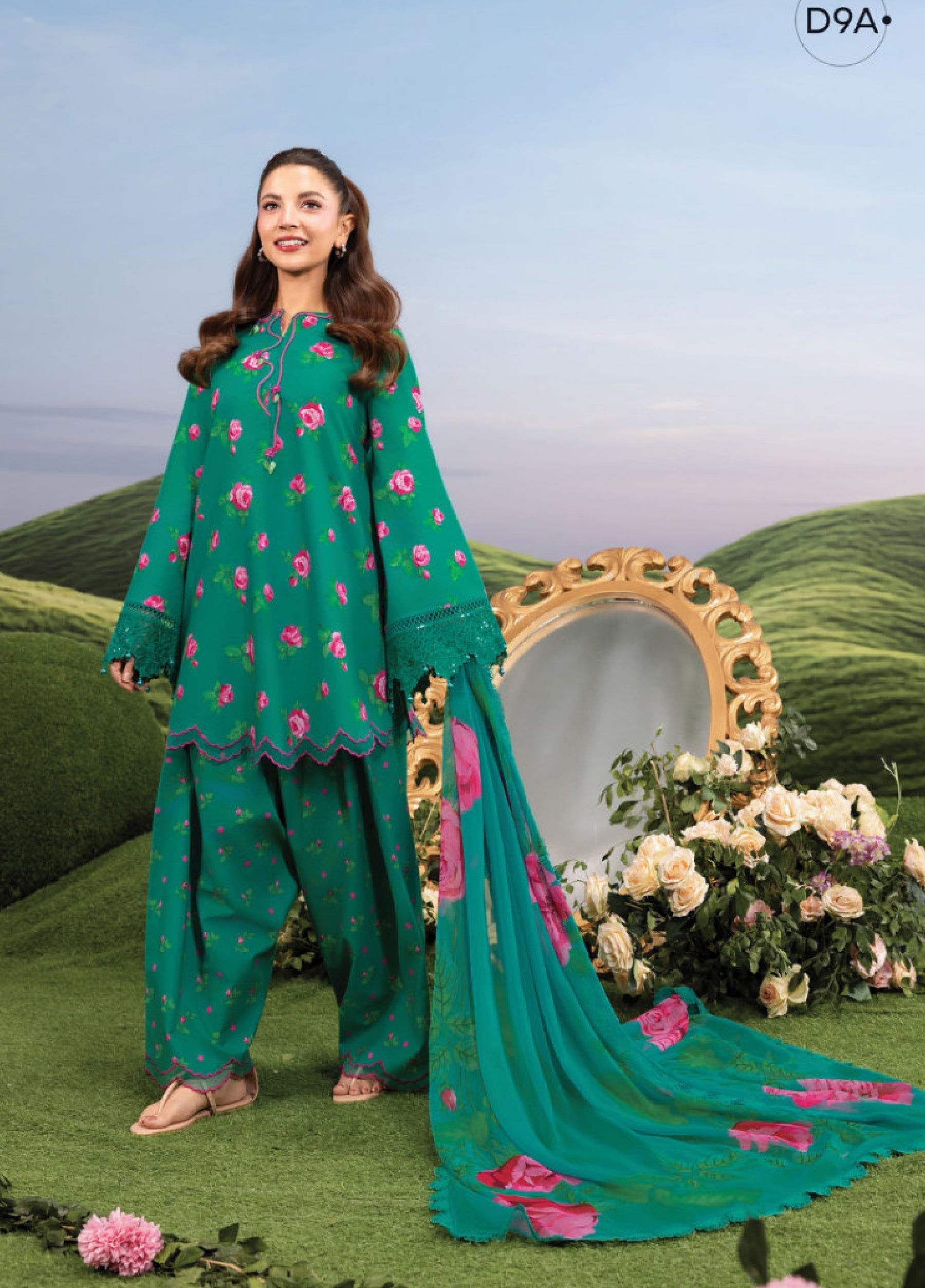 MB-CUSV14-09A | Maria B M.Basic | Dreamscape Lawn Eid Collection 2026