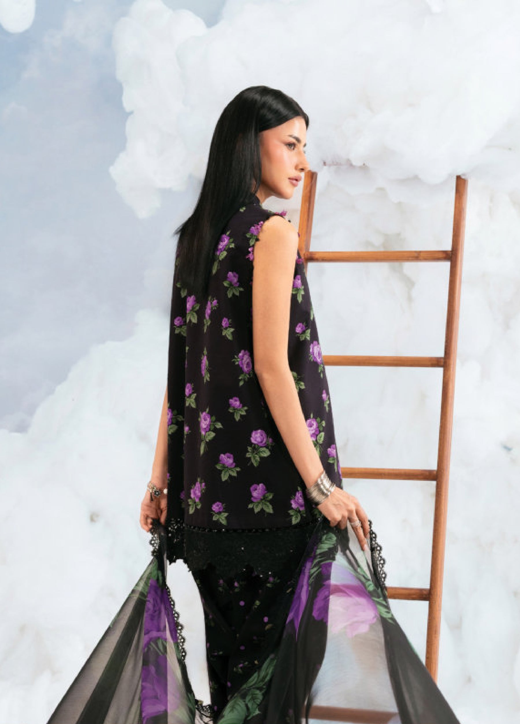 MB-CUSV14-09B | Maria B M.Basic | Dreamscape Lawn Eid Collection 2026
