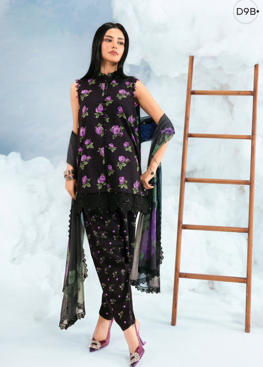 MB-CUSV14-09B | Maria B M.Basic | Dreamscape Lawn Eid Collection 2026