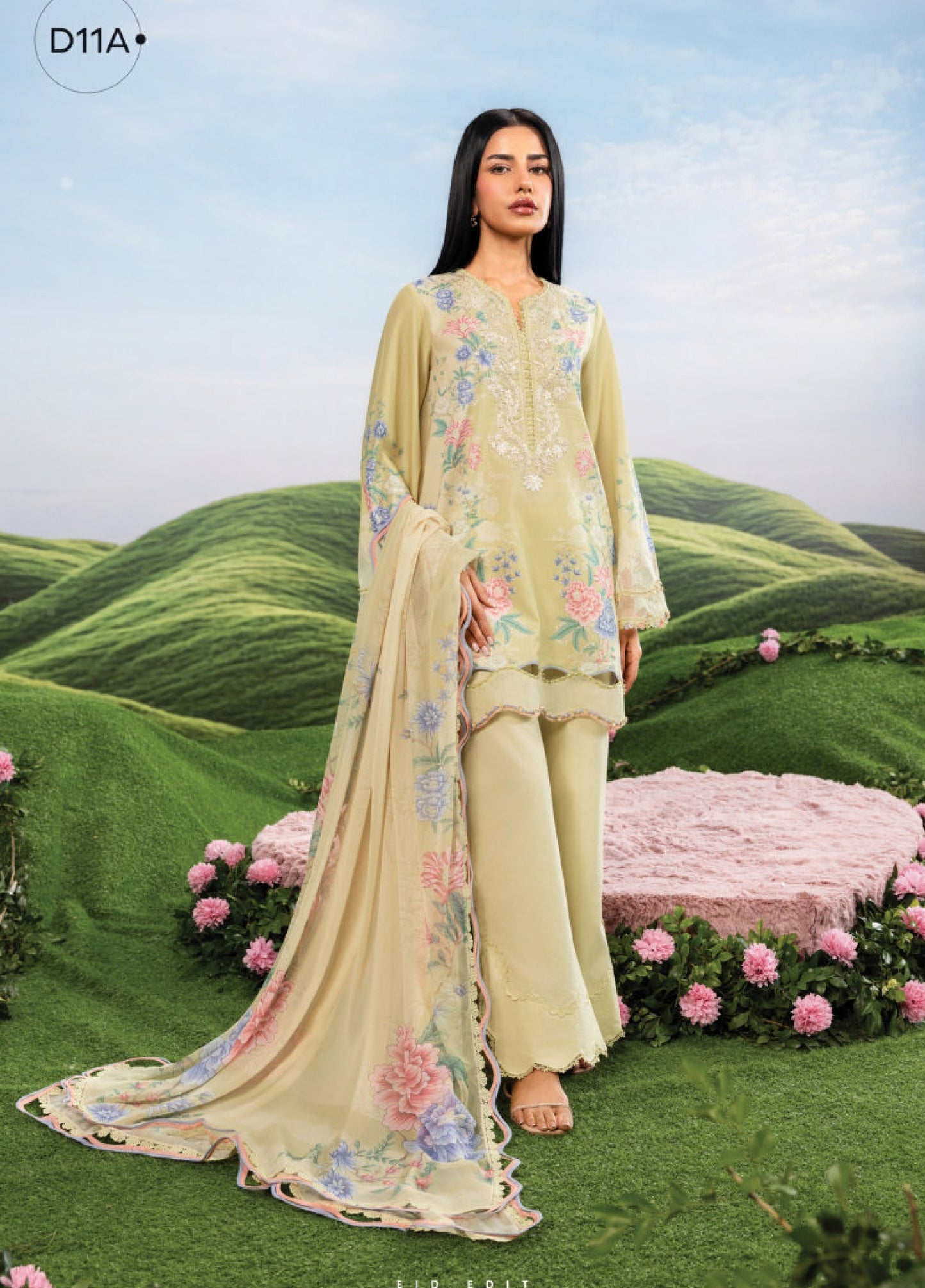 MB-CUSV14-11A | Maria B M.Basic | Dreamscape Lawn Eid Collection 2026