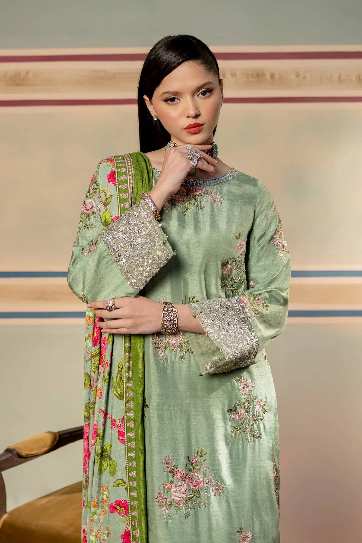 MB-USW24-603 | Mbasic | Festive Unstitched 2024