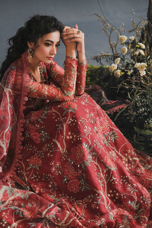 RUBY RADIANCE | Mushq | Mystique Luxury Pret Printed Organza 2023