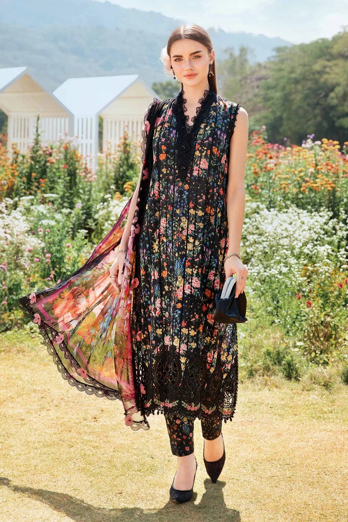 MPT-2507-B | Maria B | Mprints Lawn 2025