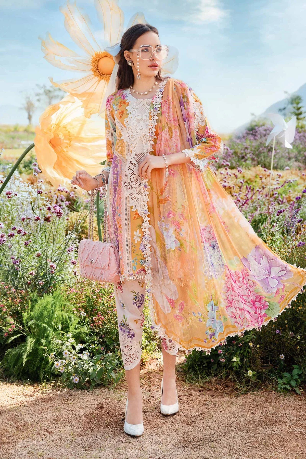 MPT-2509-A | Maria B | Mprints Lawn 2025