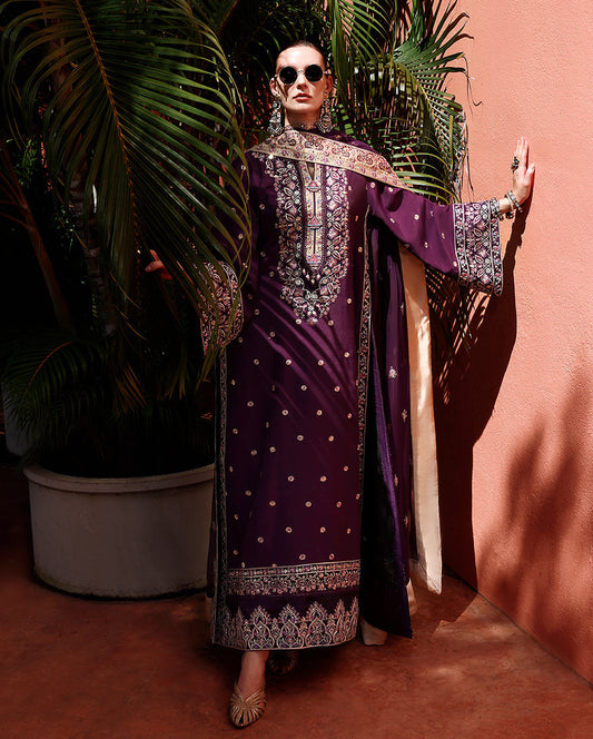 Minerva | Mushq | Nuvera Raw Silk Elevated Unstitched Collection 2026