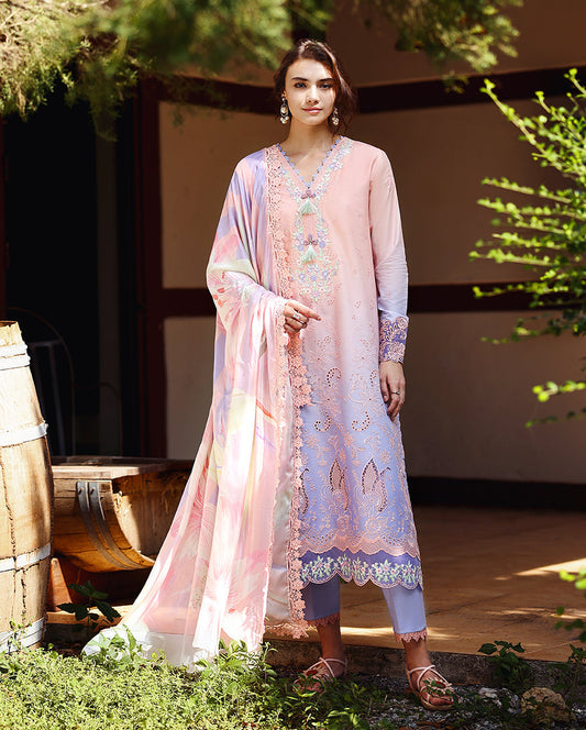 Morning Veil | Mushq | Solace Ombre Chikankari Collection 2026