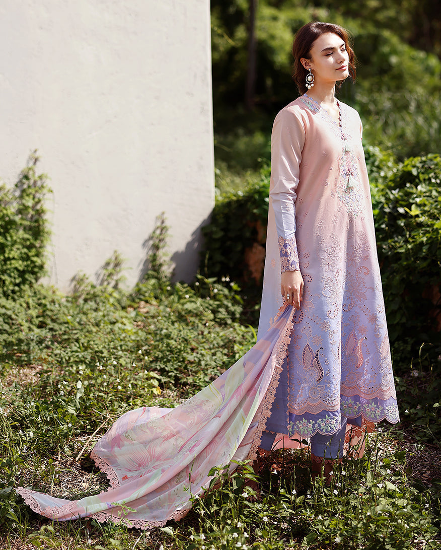 Morning Veil | Mushq | Solace Ombre Chikankari Collection 2026
