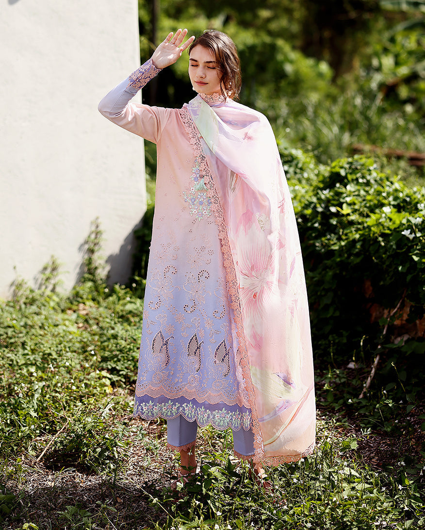 Morning Veil | Mushq | Solace Ombre Chikankari Collection 2026