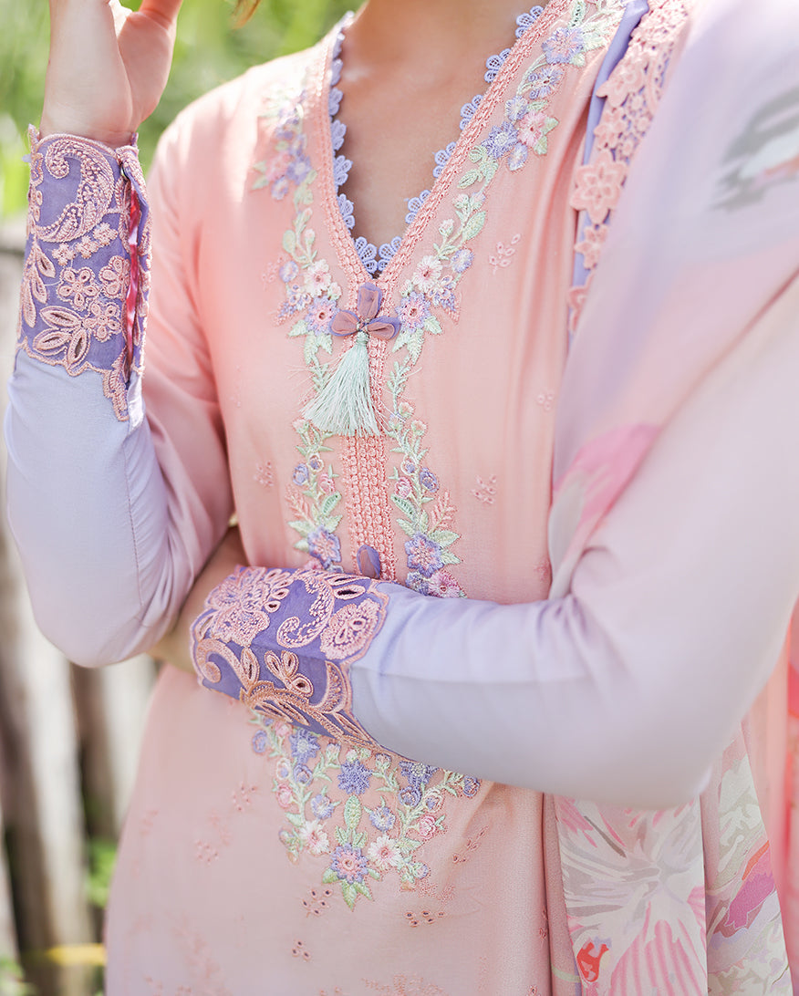 Morning Veil | Mushq | Solace Ombre Chikankari Collection 2026