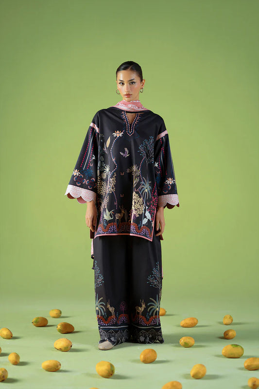 CITY BLOOM – JPU25-04 | Saira Rizwan | Joolie Prints Cambric Intermix Collection 2025