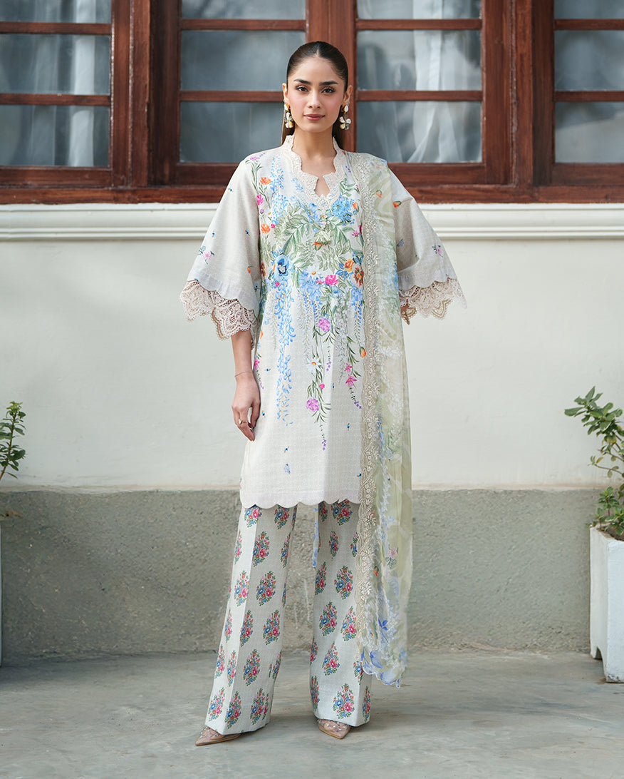 Pale Peony | Roheenaz | Whispered Florals Lawn Unstitched Collection 2026 