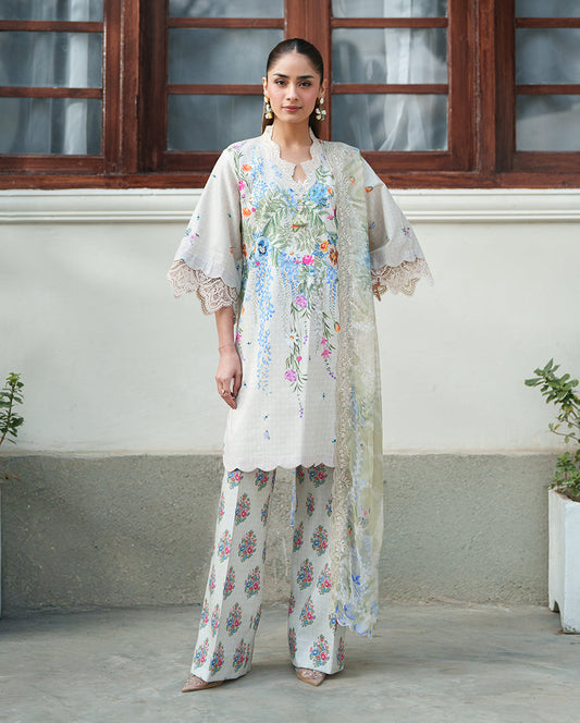 Pale Peony | Roheenaz | Whispered Florals Lawn Unstitched Collection 2026 