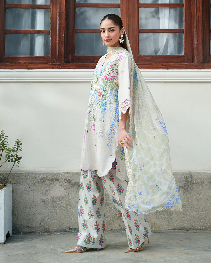 Pale Peony | Roheenaz | Whispered Florals Lawn Unstitched Collection 2026 