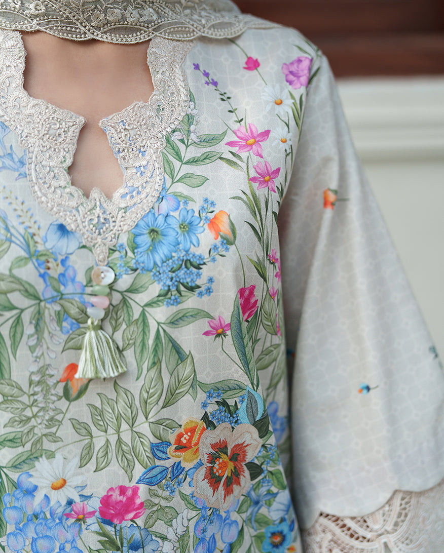 Pale Peony | Roheenaz | Whispered Florals Lawn Unstitched Collection 2026 