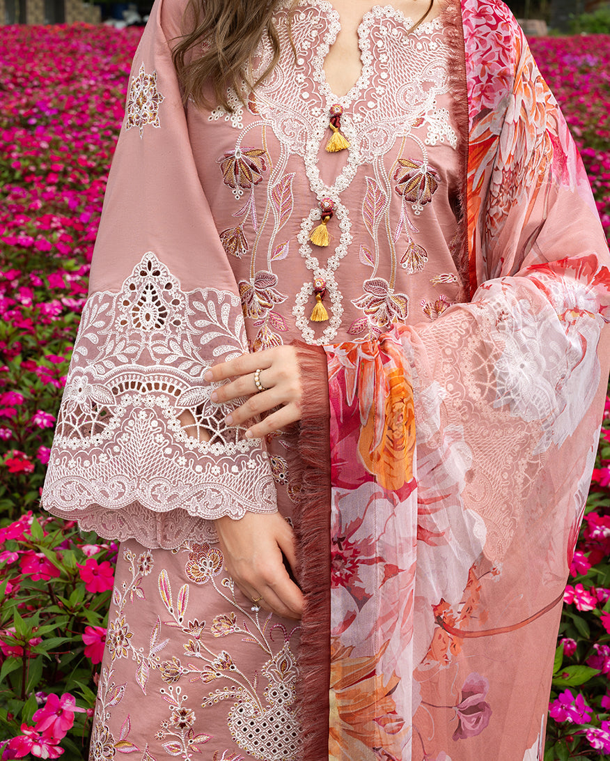 Peach Blossom | Mushq | Hemline The Secret Garden Lawn Unstitched Collection 2026