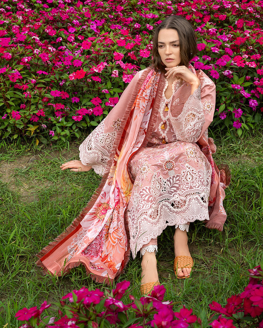 Peach Blossom | Mushq | Hemline The Secret Garden Lawn Unstitched Collection 2026