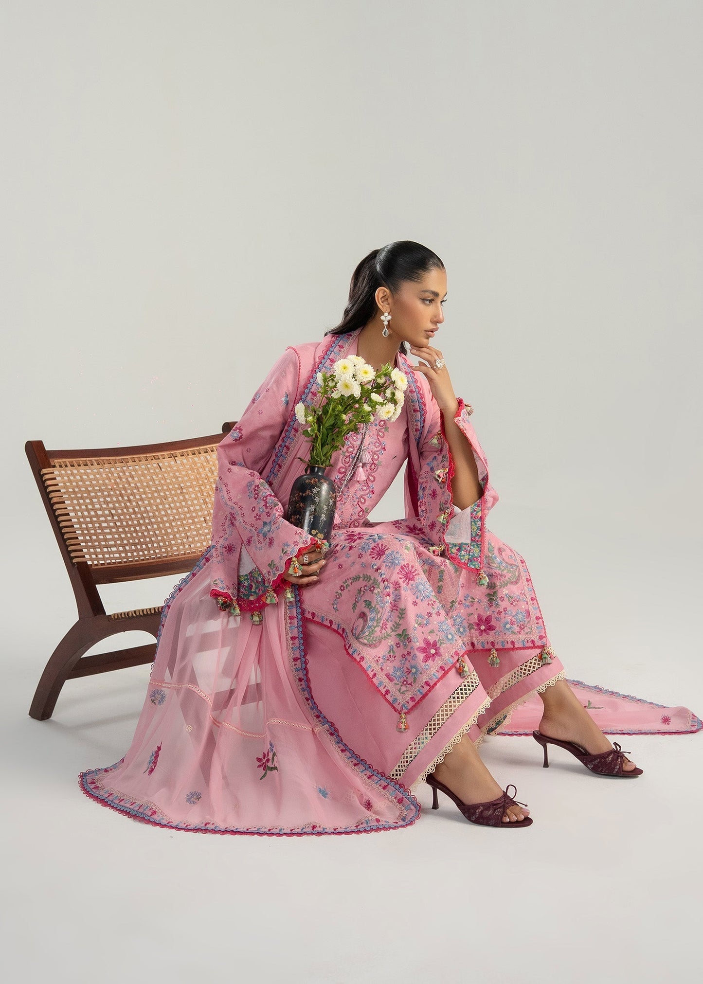 Pembe | Hussain Rehar |  Zan Spring Summer Lawn Collection 2026