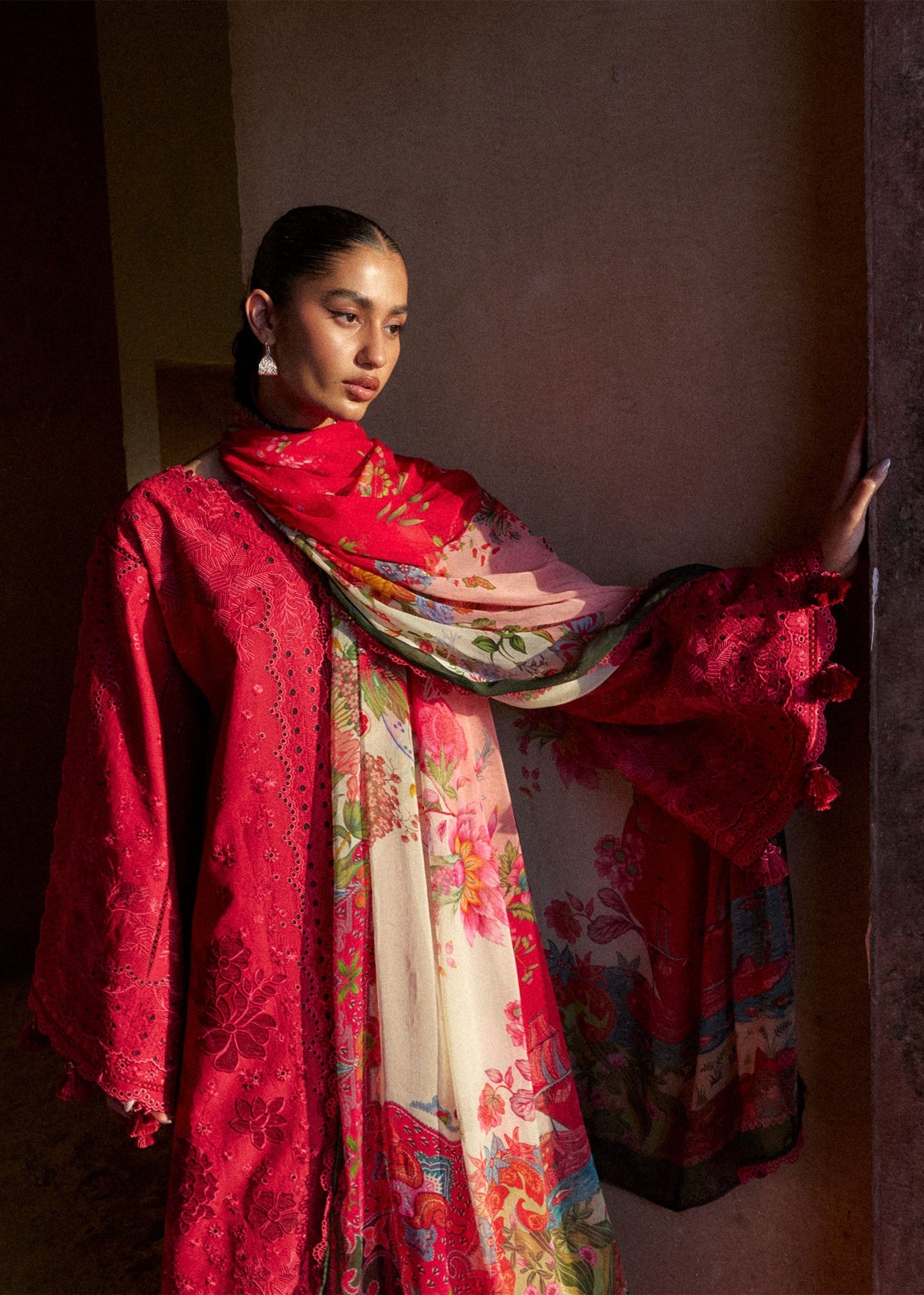 Qermez | Hussain Rehar |  Zan Spring Summer Lawn Collection 2026