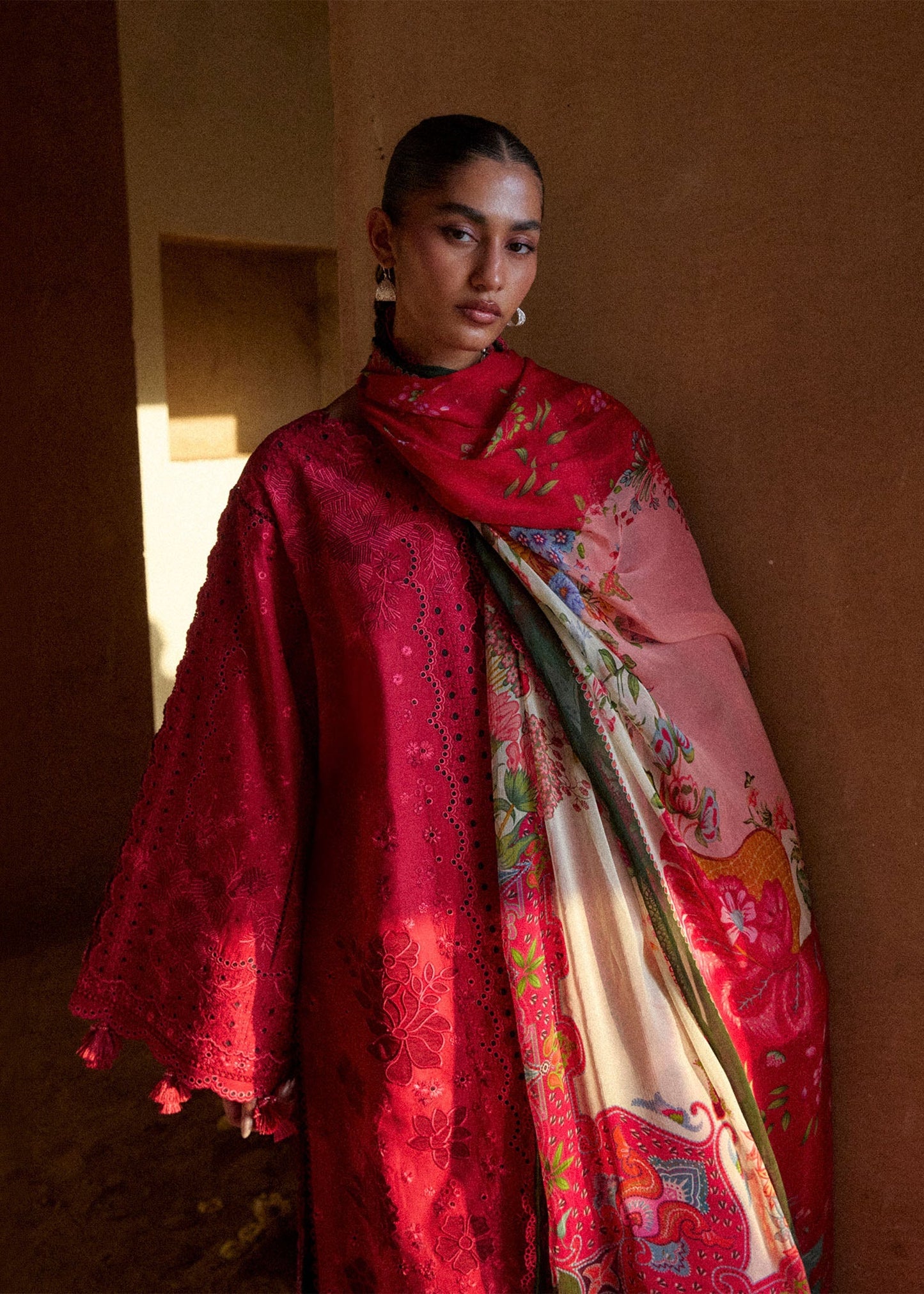 Qermez | Hussain Rehar |  Zan Spring Summer Lawn Collection 2026