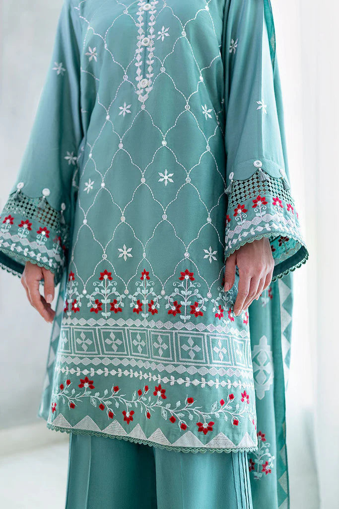 Cross Stitch Cotton Satin | Design Sage Loom | Unstitched Collection 2025
