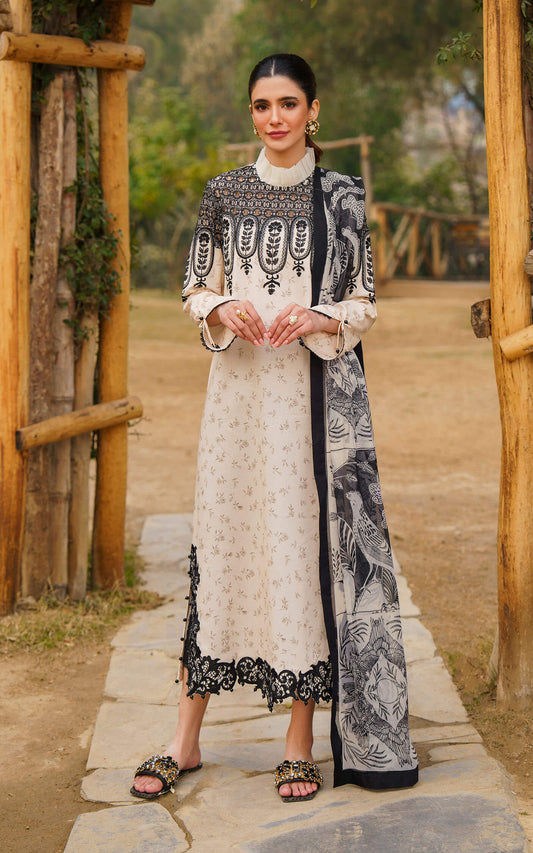 SNOWDROP-U141M002 | Asifa & Nabeel | Meraki Summer Lawn Vol 1 2024