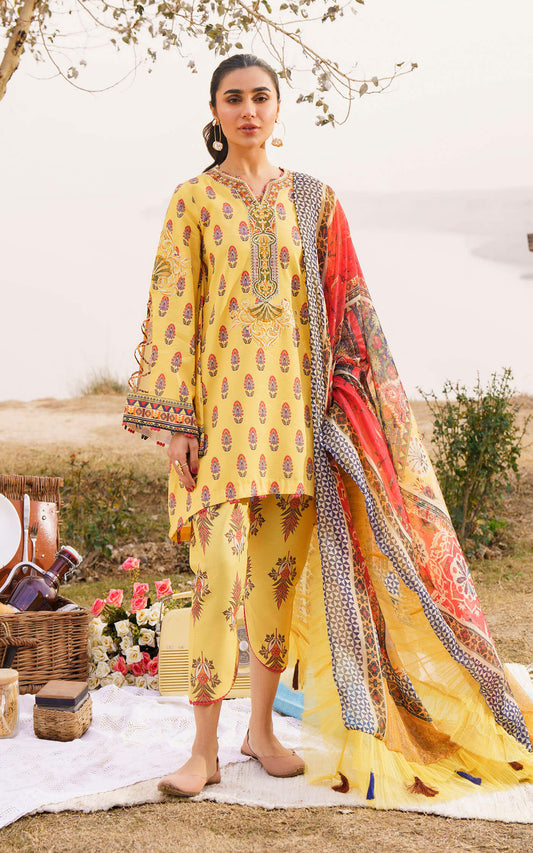 SONNET-U141M004 | Asifa & Nabeel | Meraki Summer Lawn Vol 1 2024