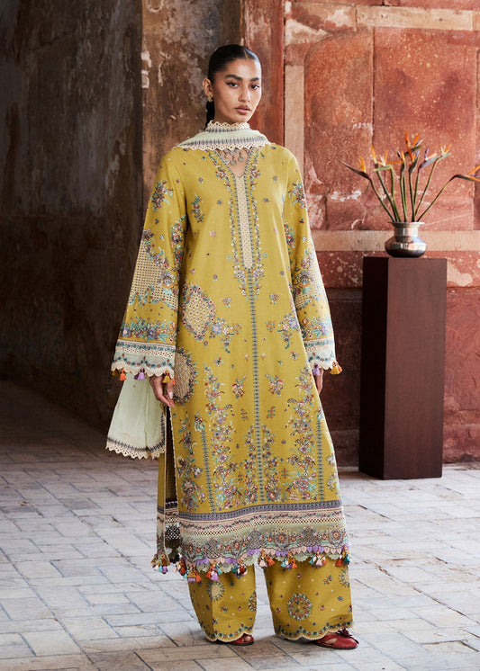 Sari | Hussain Rehar |  Zan Spring Summer Lawn Collection 2026