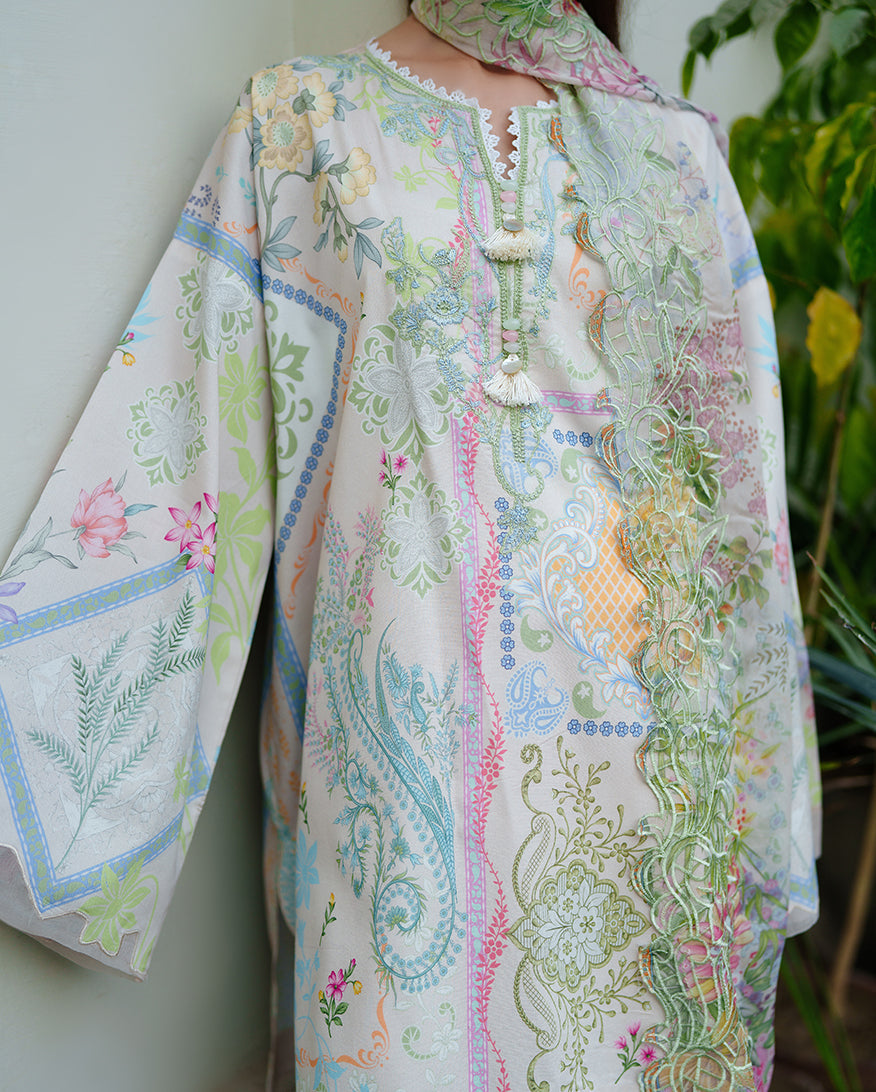Soft Bloom | Roheenaz | Whispered Florals Lawn Unstitched Collection 2026 