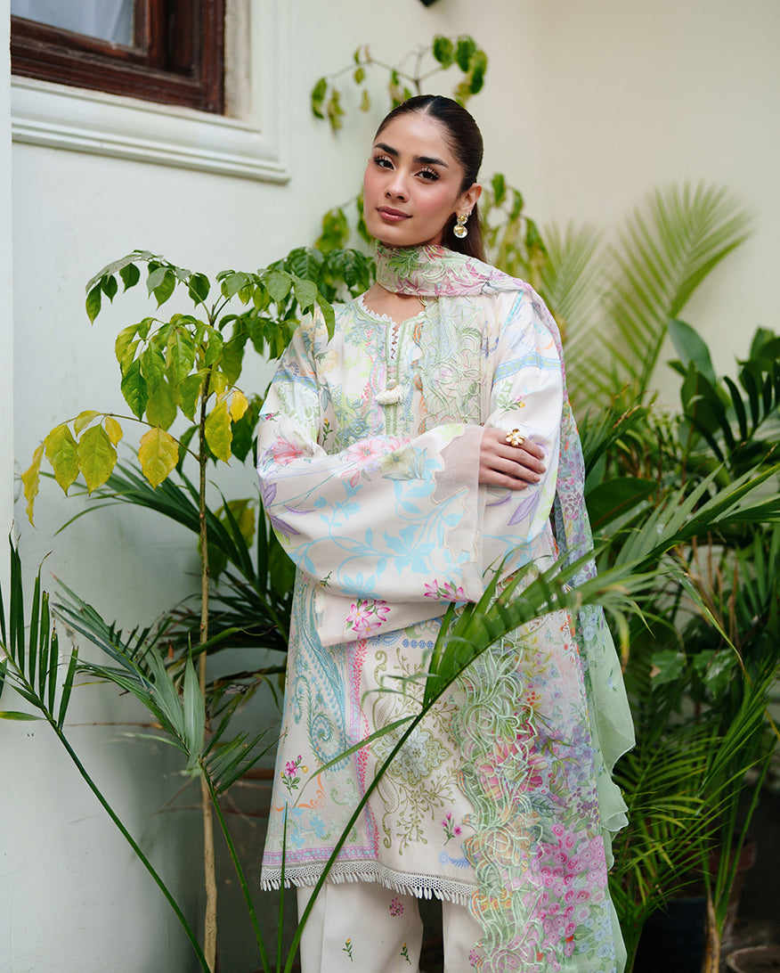 Soft Bloom | Roheenaz | Whispered Florals Lawn Unstitched Collection 2026 