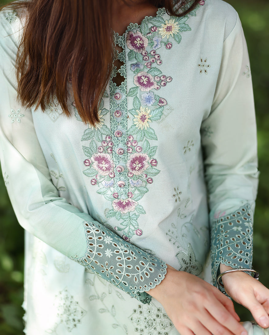 Tranquil Muse | Mushq | Solace Ombre Chikankari Collection 2026