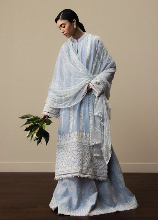 Aoyomi-D1 |  Zara Shahjahan  | Satori Luxury Lawn Collection Unstitched 2026