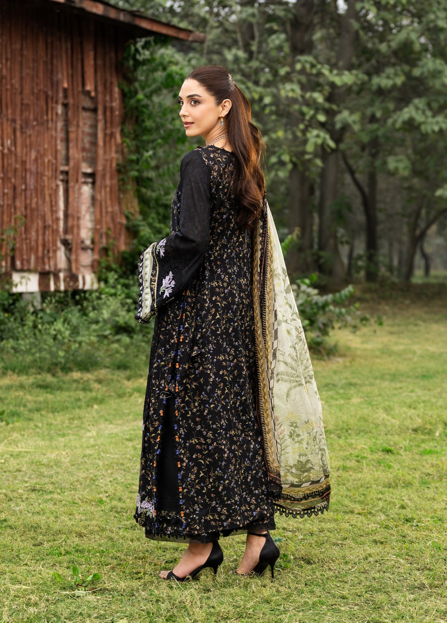 ERC-4A KOYAL |  Elaf Premium | Chikankari Prints With Chiffon Dupatta Unstitched Collection 2026
