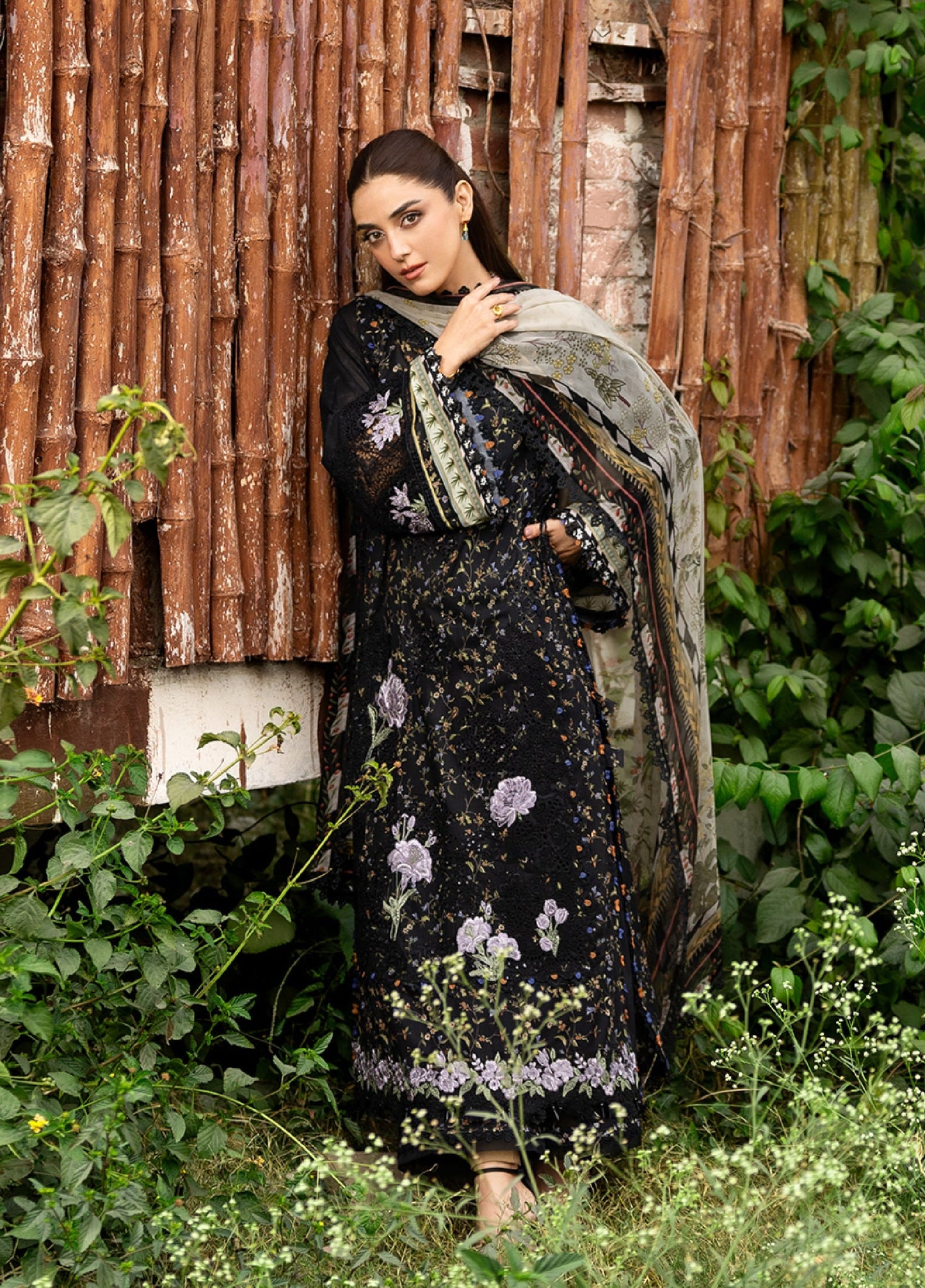ERC-4A KOYAL |  Elaf Premium | Chikankari Prints With Chiffon Dupatta Unstitched Collection 2026