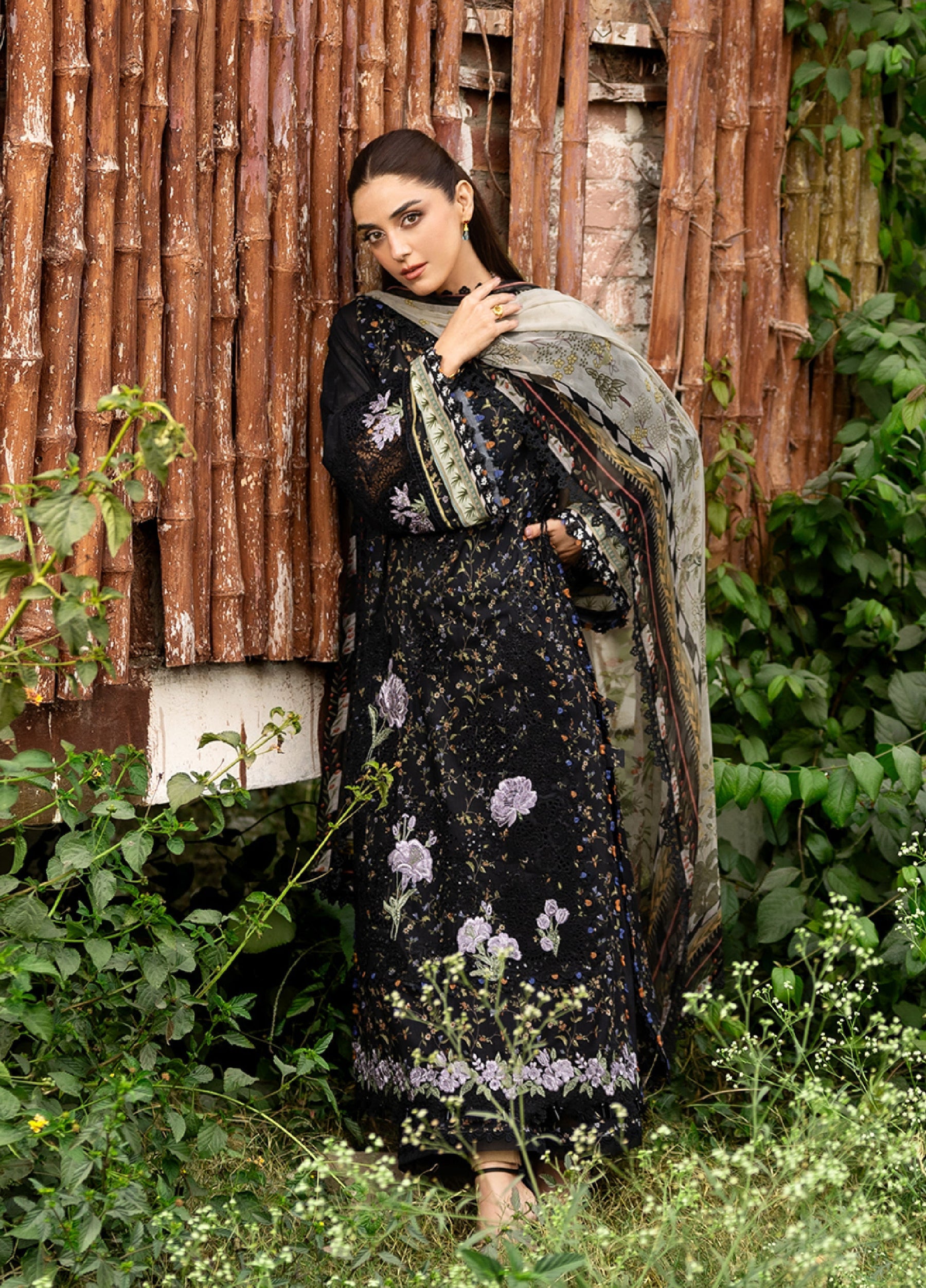 ERC-4A KOYAL |  Elaf Premium | Chikankari Prints With Chiffon Dupatta Unstitched Collection 2026