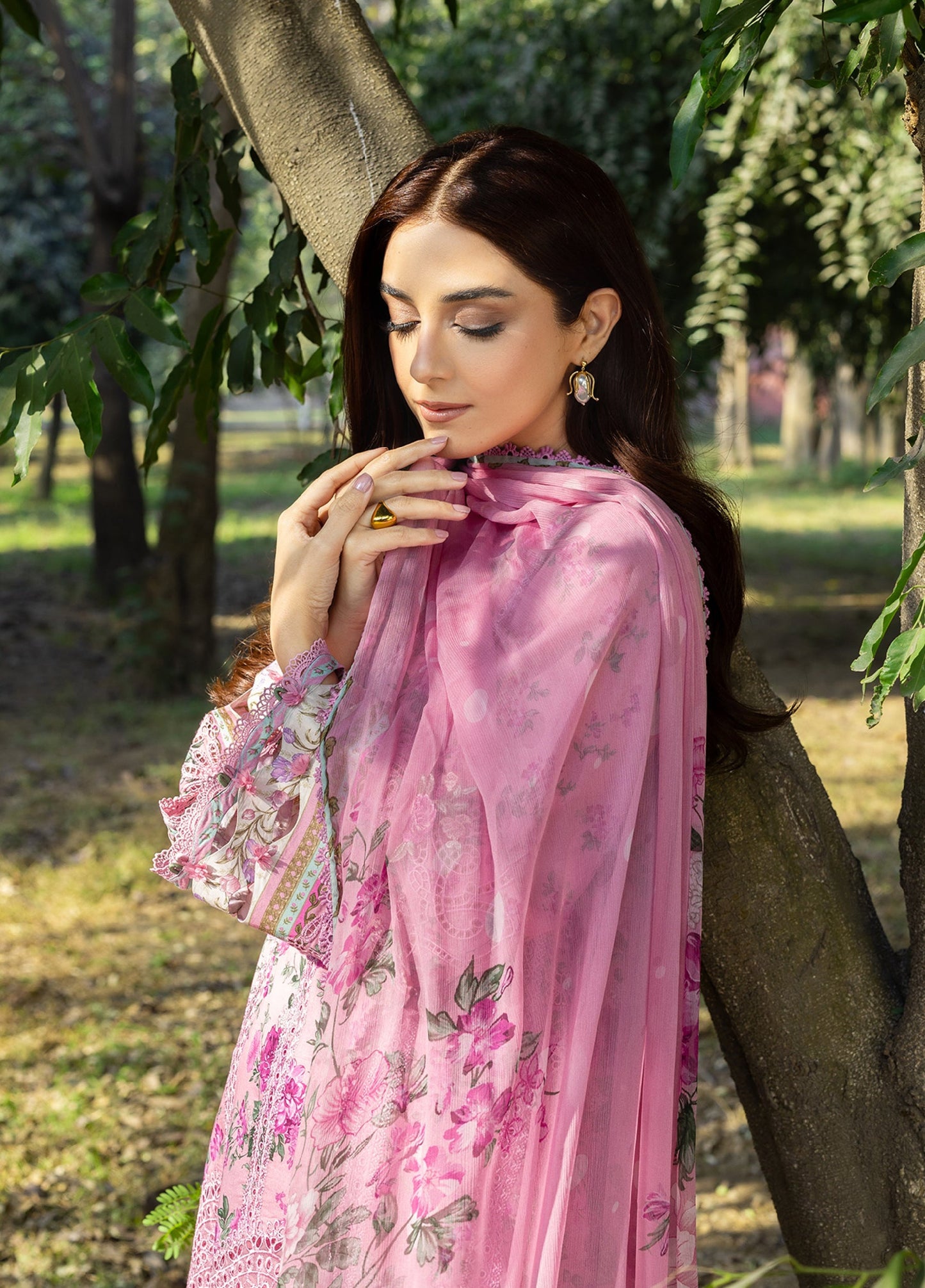 ERC-3A MAN MAYAL |  Elaf Premium | Chikankari Prints With Chiffon Dupatta Unstitched Collection 2026