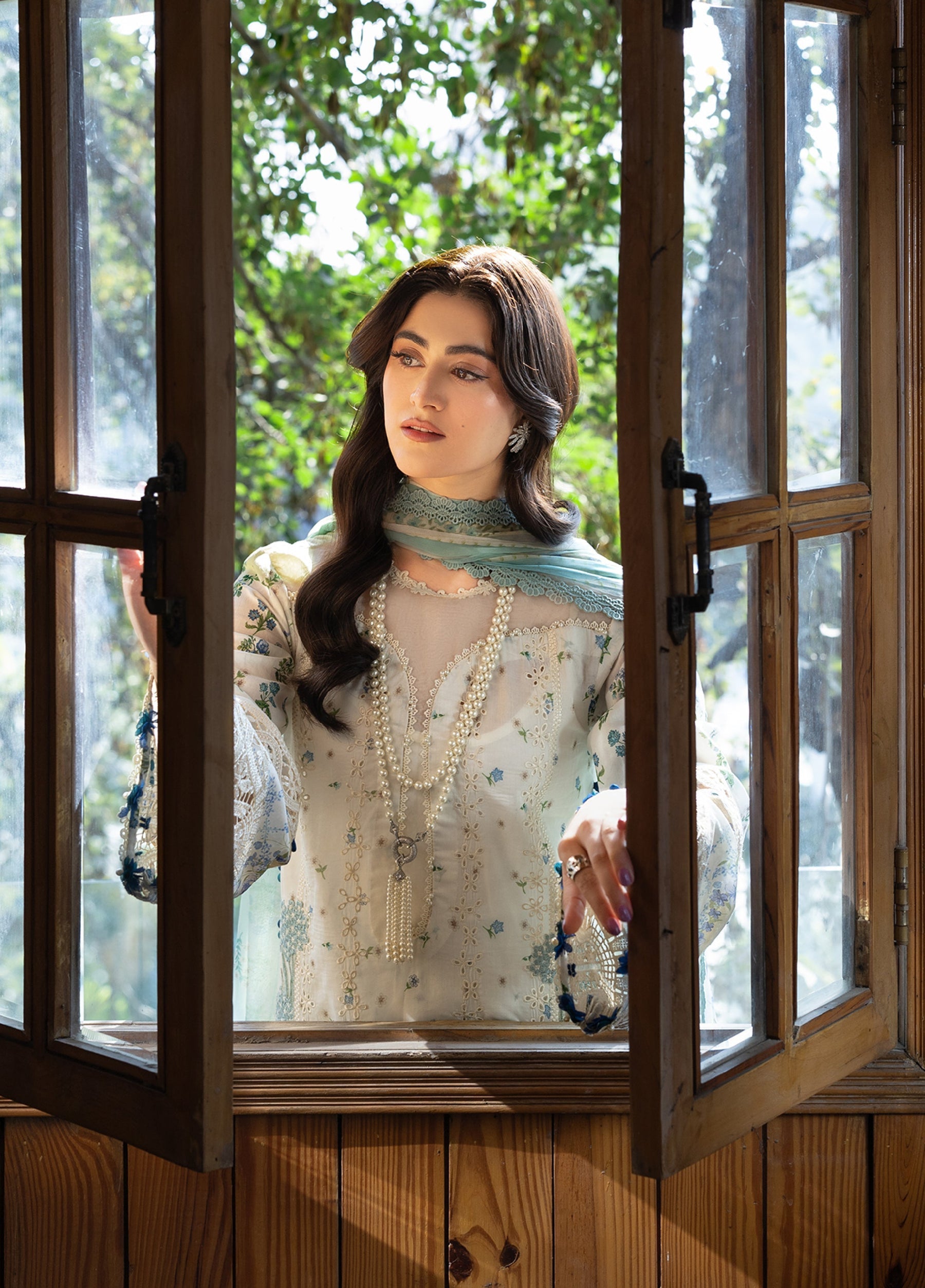 ERC-1A SAHIL |  Elaf Premium | Chikankari Prints With Chiffon Dupatta Unstitched Collection 2026 