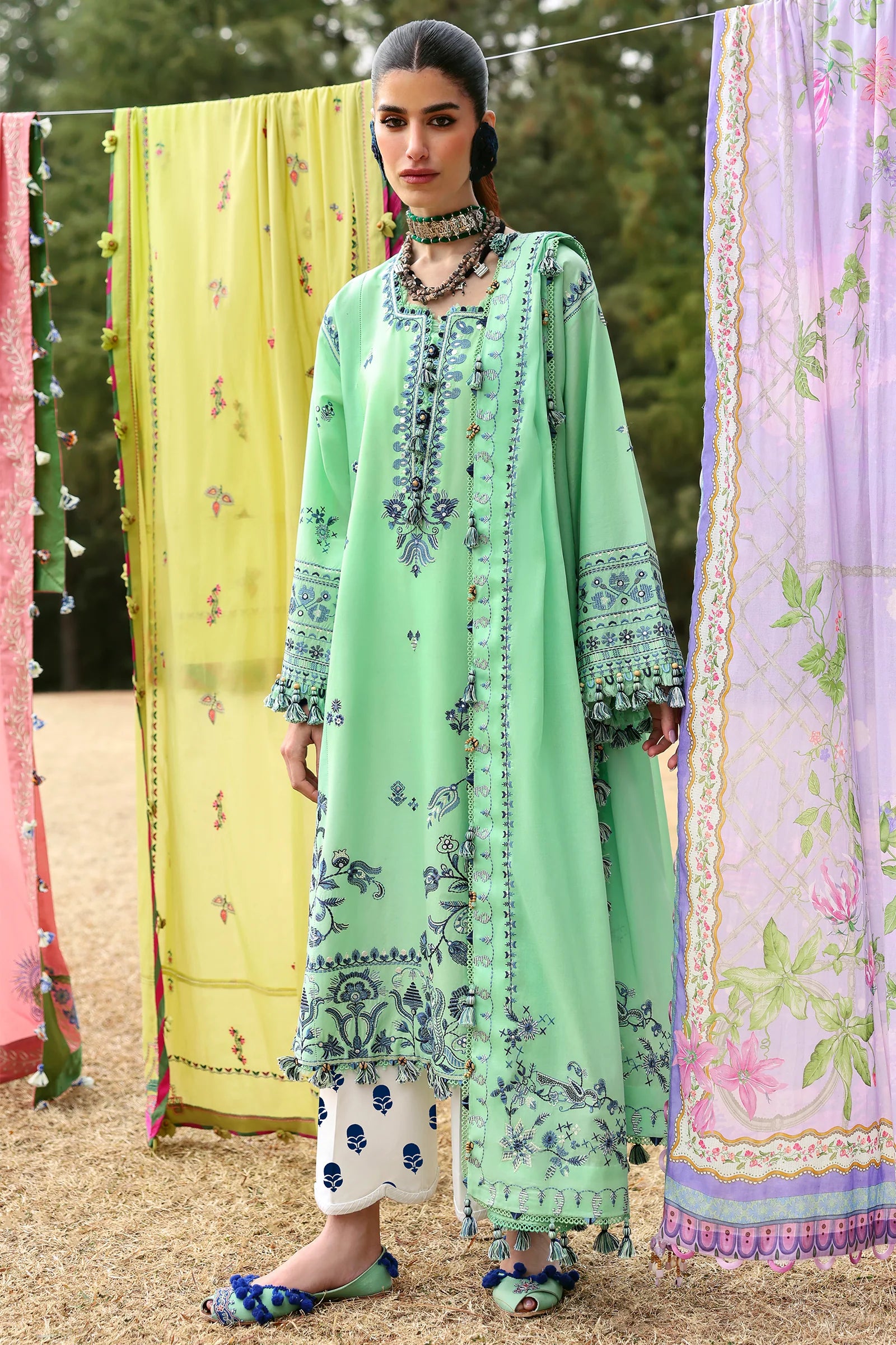 ELAYA (ZL25-10 A) | Zaha | Neelum Lawn Collection 2025