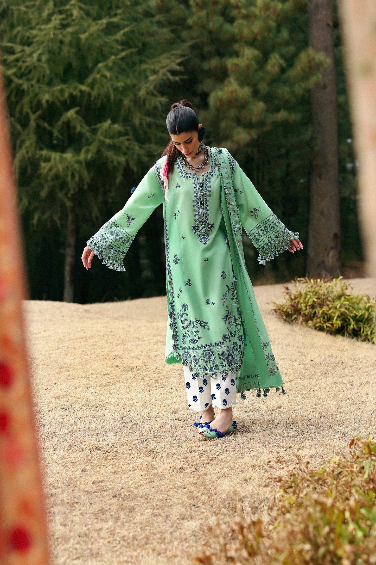 ELAYA (ZL25-10 A) | Zaha | Neelum Lawn Collection 2025