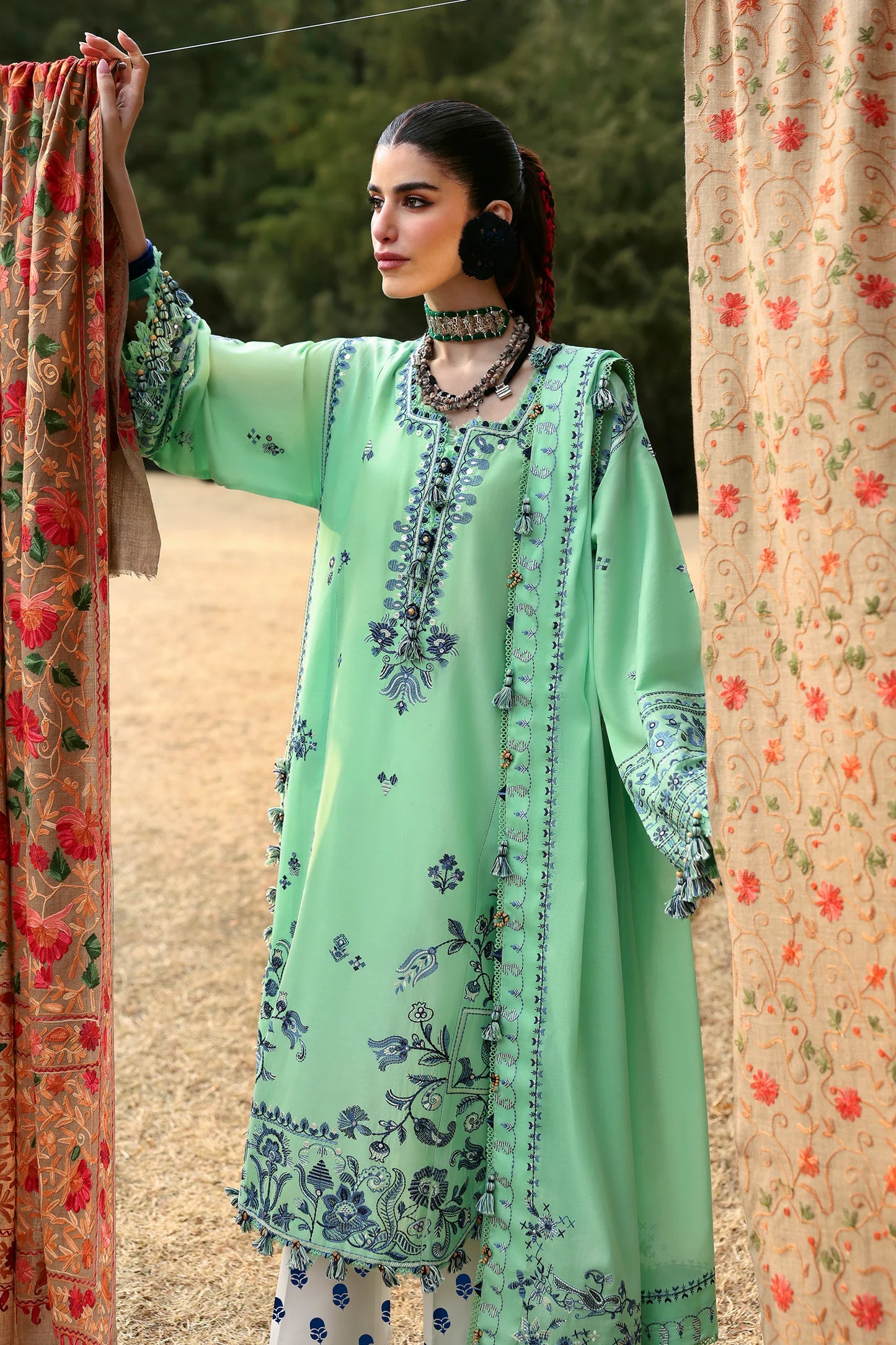ELAYA (ZL25-10 A) | Zaha | Neelum Lawn Collection 2025