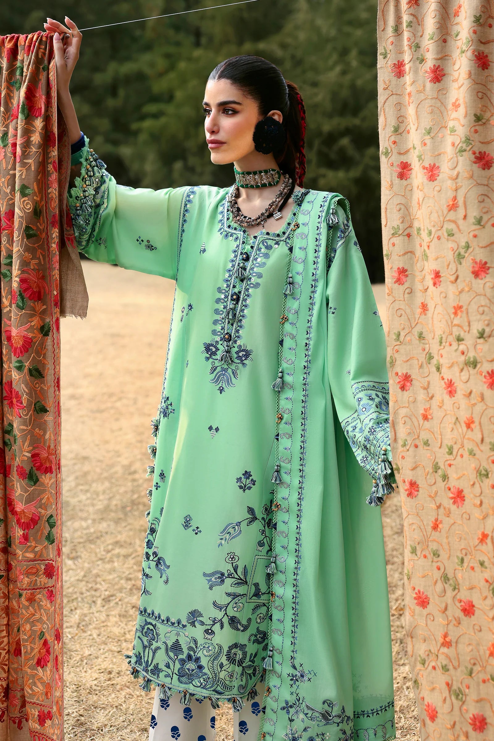 ELAYA (ZL25-10 A) | Zaha | Neelum Lawn Collection 2025
