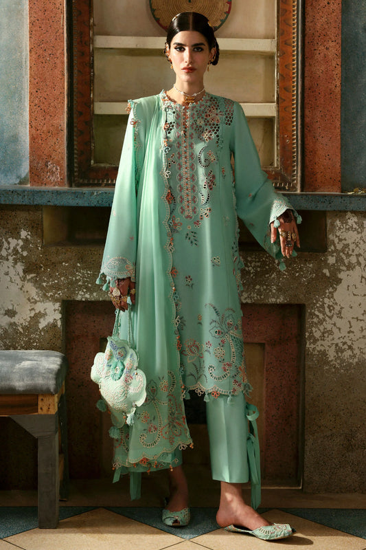 SEHER (ZF-25-05) | Zaha | Festive Unstitched Lawn 2025