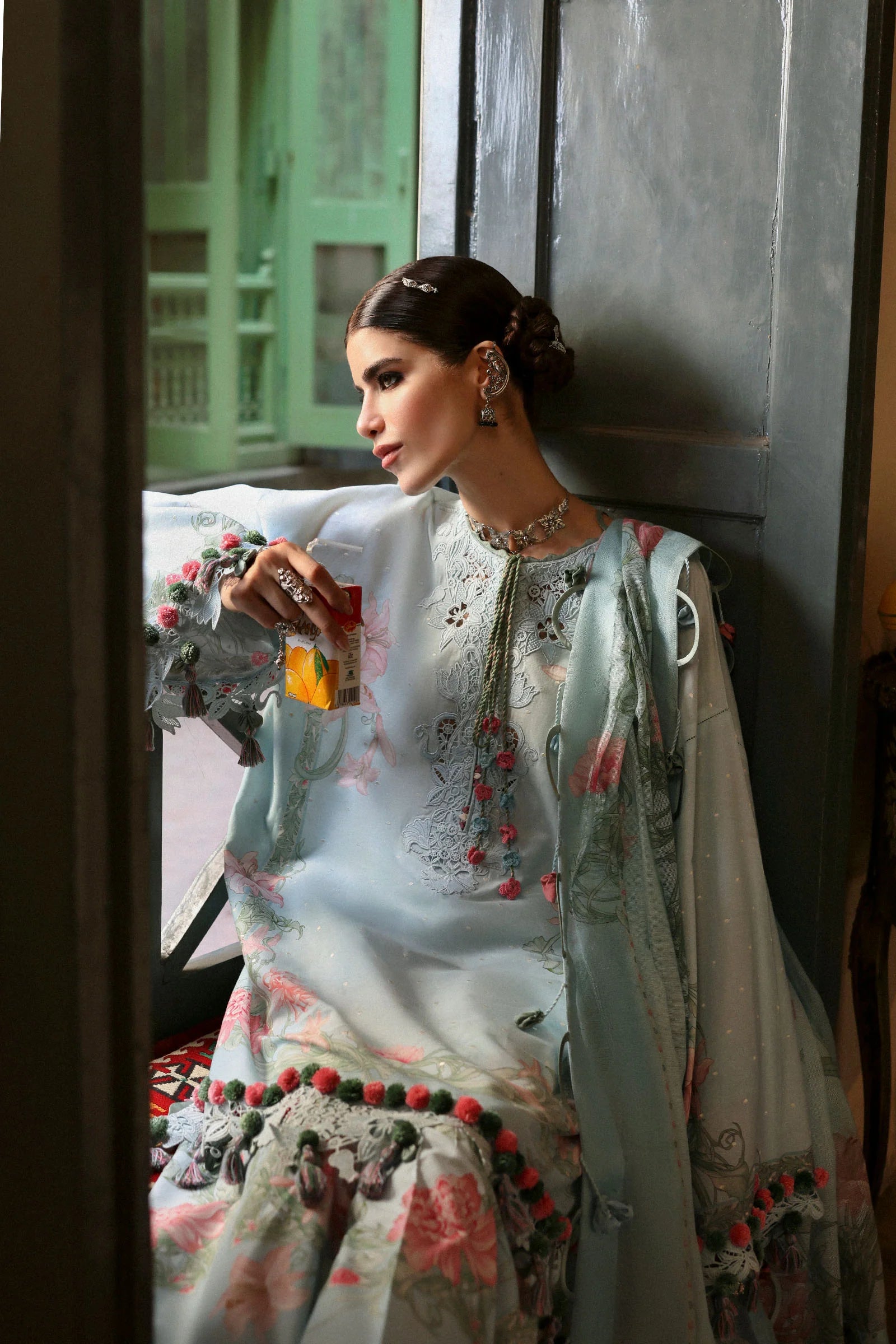 KHUSBU (ZF-25-09) | Zaha | Festive Unstitched Lawn 2025