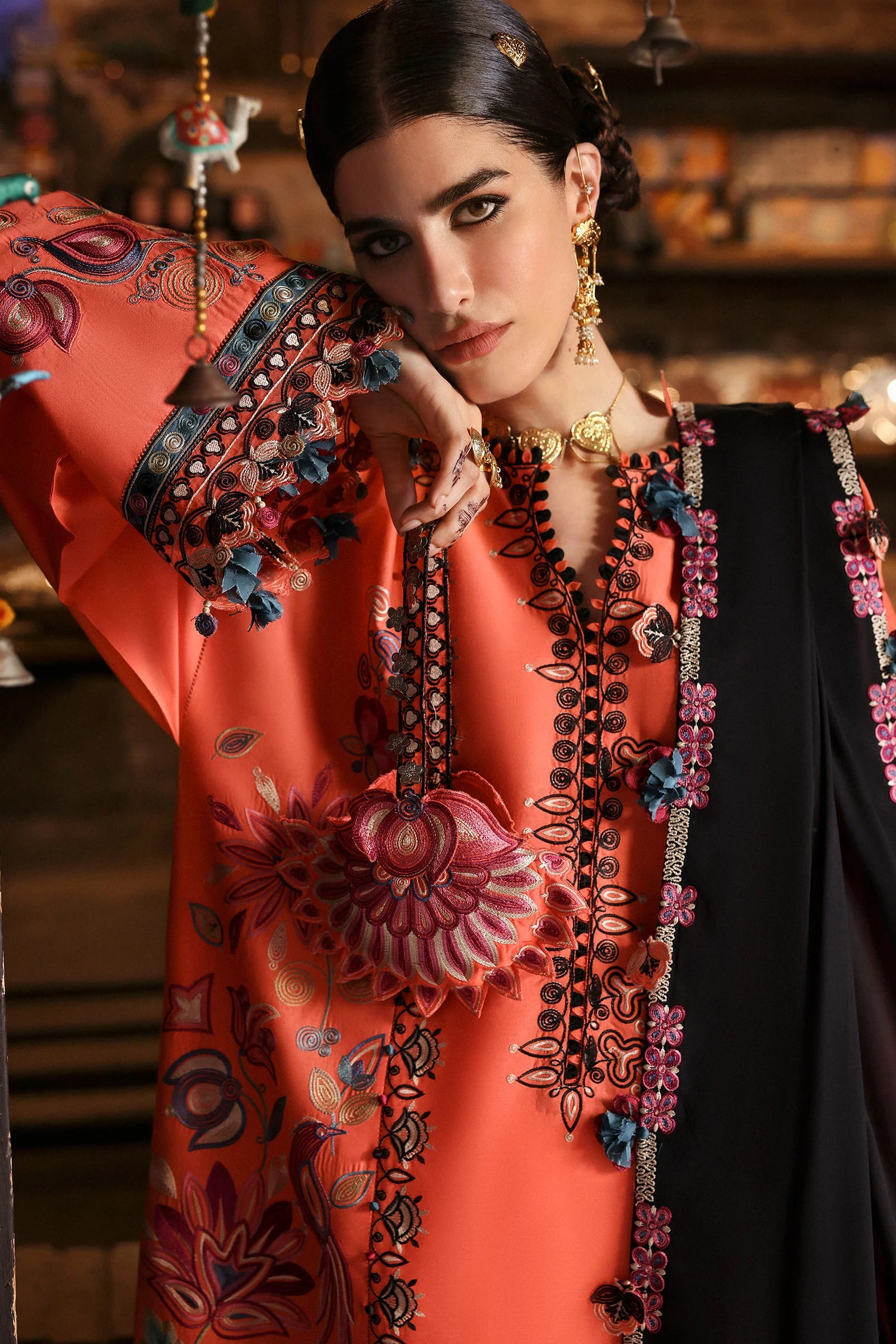 RANGREZ (ZF-25-06) | Zaha | Festive Unstitched Lawn 2025