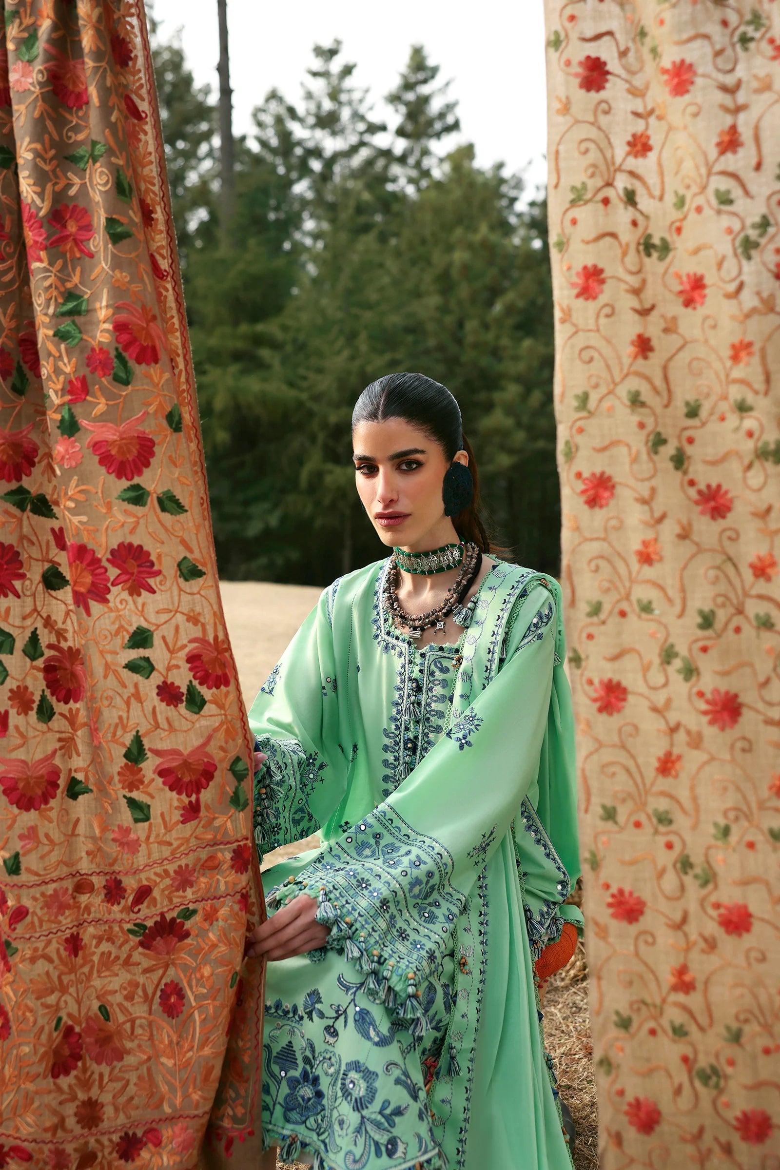 ELAYA (ZL25-10 A) | Zaha | Neelum Lawn Collection 2025